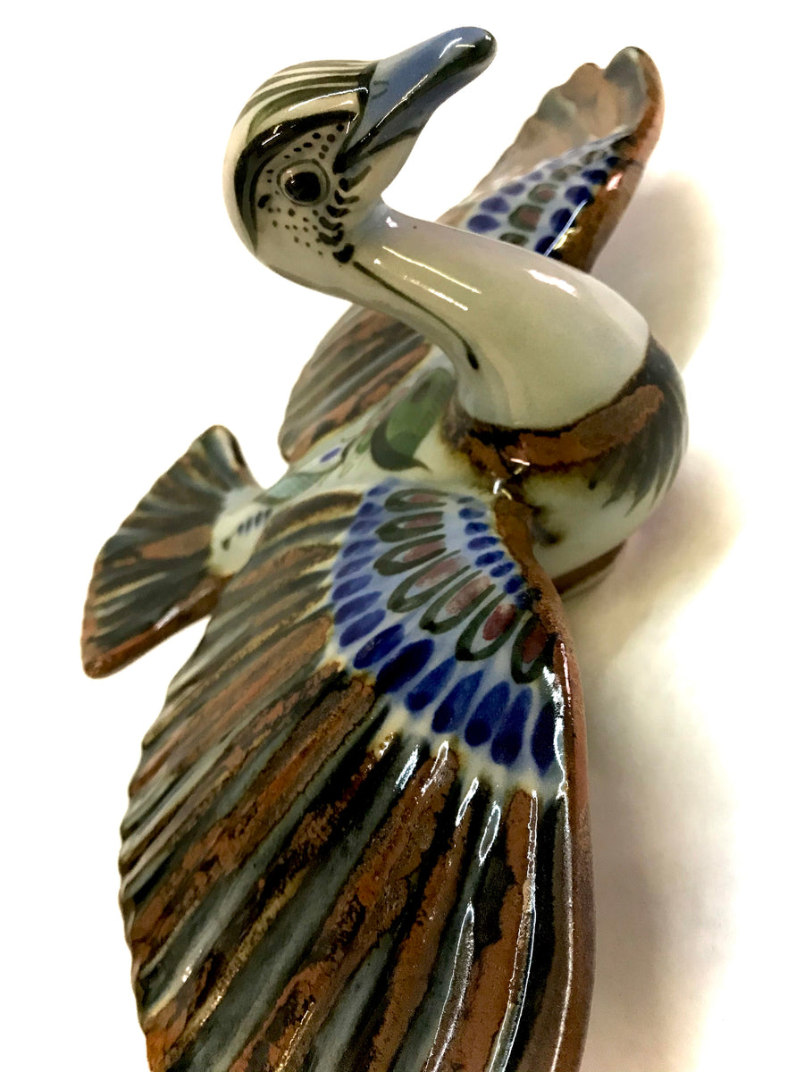 Ken Edwards Pottery Parrot figurine in stoneware (KE.E29)