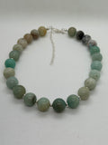 Beautify your Neck, Choker necklace in Amazonite and sterling silver. SR2022