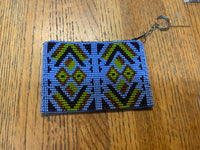 Guatemalan handcrafted glass seed bead change purse.  BZ411