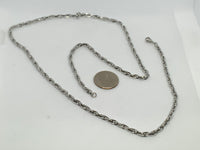 Stainless steel hypoallergenic 29” necklace  ST105