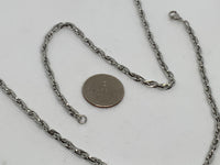 Stainless steel hypoallergenic 29” necklace  ST105