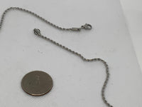 Stainless steel hypoallergenic rope neck chain in 17” length.  ST106