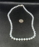 Genuine Selenite stones necklace with hypoallergenic stainless steel beads and clasp.  EP109