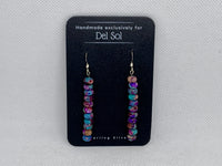 Turquoise Composite Earrings in sterling silver, SR2031