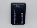 Turquoise Composite Earrings in sterling silver, SR2031