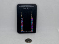 Turquoise Composite Earrings in sterling silver, SR2031