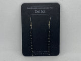 Black Onyx Earrings In hypoallergenic stainless steel.  EP102