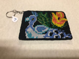 Guatemalan handcrafted glass seed beads change purse